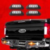 XKGLOW XK052001-4WA - XK Glow Strobe Pod Lights w/ Traffic Modes Ultra LEDs Multiple Modes + Solid On - White + Amber 4pc