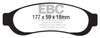 EBC S8KR1055 - S8 Brake Pad and Rotor Kit