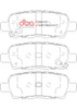 DBA DBADB1509XP - 07-13 Nissan Sentra XP650 Rear Brake Pads