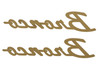 Ford Racing M-1447-BSMB - 2021+ Bronco Classic Script Fender Badges - Matte Black (Pair)