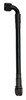 Fragola 6026-1-2-30BL - 6AN Ext Black PTFE Hose Assembly Straight x 90 Degree 30in
