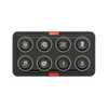 FuelTech USA 5022100302 - Switch Panel - Mini - Dash Mount - 4.98 x 2.7 in - 8 On/Off Buttons - Backlit - Black - Kit