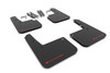 Rally Armor MF63-UR-BLK/RD - 18-23 Hyundai Kona Black UR Mud Flap Red Logo