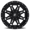 Fuel Wheels D53117902650 - Aluminum Wheels 17X9 Hostage D531 5 On 114.3/5 On 127 Matte Black 78.1 Bore 1 Offset 33 Lbs Fuel Off Road Wheels