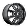 Fuel Wheels D538228293 - Dually Wheels 22X8.3 Maverick Dually D538 8 On 210 Black Milled 154.3 Bore 105 Offset 7 Spoke Front Dually Fuel Off Road Wheels