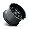 Fuel Wheels D56118909845 - Aluminum Wheels 18X9 Crush D561 6 On 135/6 On 139.7 Gloss Black Double Dark Tint Machined Face 106.4 Bore -12 Offset 8 Spoke Fuel Off Road Wheels