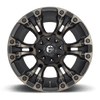 Fuel Wheels D56918902650 - Aluminum Wheels 18X9 Vapor D569 5 On 114.3/5 On 127 Matte Black Double Dark Tint 78.1 Bore 1 Offset 44 Lbs  Fuel Off Road Wheels