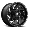 Fuel Wheels D57420902650 - Aluminum Wheels 20X9 Cleaver D574 5 On 114.3/5 On 127 Gloss Black/Milled 78.1 Bore 1 Offset 8 Spoke Fuel Off Road Wheels