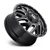 Fuel Wheels D581208292 - Dually Wheels 20X8.25 Triton Dually D581 8 On 200 Gloss Black Milled 142 Bore 105 Offset Mesh Spoke Front Dually Fuel Off Road Wheels