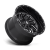 Fuel Wheels D58120829235 - Dually Wheels 20X8.25 Triton Dually D581 8 On 200 Gloss Black Milled 142 Bore -201 Offset Mesh Spoke Outer Dually Fuel Off Road Wheels