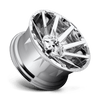 Fuel Wheels D61420909857 - Aluminum Wheels 20X9 Contra D614 6 On 135/6 On 139.7 Chrome 106.3 Bore 20 Offset Multi Spoke Fuel Off Road Wheels