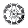 Fuel Wheels D61420909857 - Aluminum Wheels 20X9 Contra D614 6 On 135/6 On 139.7 Chrome 106.3 Bore 20 Offset Multi Spoke Fuel Off Road Wheels