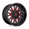 Fuel Wheels D61220209847 - Aluminum Wheels 20X12 Stroke D612 6 On 135/6 On 139.7 Gloss Red Milled 106.3 Bore -43 Offset Fuel Off Road Wheels