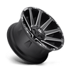 Fuel Wheels D61620906957 - Aluminum Wheels 20X9 Contra D616 6 On 120/6 On 139.7 Matte Black Milled 78.1 Bore 19 Offset Multi Spoke Fuel Off Road Wheels