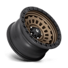 Fuel Wheels D63417907545 - Aluminum Wheels 17X9 Zephyr D634 5 On 127 Matte Bronze W/Black Bead Ring 71.5 Bore -12 Offset Fuel Off Road Wheels