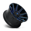 Fuel Wheels D64420907050 - Aluminum Wheels 20X9 Contra D644 5 On 139.7/5 On 150 Gloss Blue Milled 110.3 Bore 1 Offset Multi Spoke Fuel Off Road Wheels