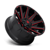Fuel Wheels D64320002647 - Aluminum Wheels 20X10 Contra D643 5 On 114.3/5 On 127 Gloss Red/Milled 78.1 Bore -18 Offset Multi Spoke Fuel Off Road Wheels