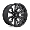 Fuel Wheels D67320828D35 - Dually Wheels 20X8.25 Blitz Dually D673 8 On 165.1 Gloss Black Milled 121.5 Bore -240 Offset Multi Spoke Outer Dually Fuel Off Road Wheels