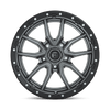 Fuel Wheels D68020905650 - Aluminum Wheels 20X9 Rebel D680 5 On 150 Matte Gunmetal Gray Black Bead Ring 110.2 Bore 1 Offset Fuel Off Road Wheels