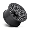 Fuel Wheels D68020008247 - Aluminum Wheels 20X10 Rebel D680 8 On 165.1 Matte Gunmetal Gray Black Bead Ring 125.2 Bore -18 Offset Fuel Off Road Wheels