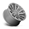 Fuel Wheels D69320007547 - Aluminum Wheels 20X10 Blitz D693 5 On 127 Brushed Gunmetal Gray Tinted Clear 71.5 Bore -18 Offset Multi Spoke Fuel Off Road Wheels