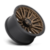 Fuel Wheels D68120001847 - Aluminum Wheels 20X10 Rebel D681 8 On 180 Matte Bronze Black Bead Ring 124.3 Bore -18 Offset Fuel Off Road Wheels