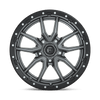 Fuel Wheels D6802090B450 - Aluminum Wheels 20X9 Rebel D680 5 On 139.7 Matte Gunmetal Gray Black Bead Ring 78.1 Bore 1 Offset Fuel Off Road Wheels