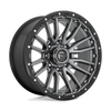 Fuel Wheels D68022008247 - Aluminum Wheels 22X10 Rebel D680 8 On 165.1 Matte Gunmetal Gray Black Bead Ring 125.1 Bore -18 Offset Fuel Off Road Wheels