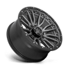 Fuel Wheels D68022008247 - Aluminum Wheels 22X10 Rebel D680 8 On 165.1 Matte Gunmetal Gray Black Bead Ring 125.1 Bore -18 Offset Fuel Off Road Wheels