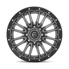 Fuel Wheels D68022008247 - Aluminum Wheels 22X10 Rebel D680 8 On 165.1 Matte Gunmetal Gray Black Bead Ring 125.1 Bore -18 Offset Fuel Off Road Wheels