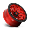 Fuel Wheels D6951890B550 - Aluminum Wheels 18X9 Covert D695 5 On 139.7 Candy Red Black Bead Ring 87.1 Bore 1 Offset Multi Spoke Fuel Off Road Wheels