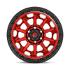 Fuel Wheels D6951890B550 - Aluminum Wheels 18X9 Covert D695 5 On 139.7 Candy Red Black Bead Ring 87.1 Bore 1 Offset Multi Spoke Fuel Off Road Wheels