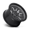 Fuel Wheels D70118907550 - Aluminum Wheels 18X9 AMMO D701 5 On 127 Matte Gunmetal Gray W/Black Bead Ring 71.5 Bore 1 Offset 5 Spoke Fuel Off Road Wheels