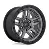 Fuel Wheels D70120908457 - Aluminum Wheels 20X9 AMMO D701 6 On 139.7 Matte Gunmetal Gray W/Black Bead Ring 106.1 Bore 20 Offset 5 Spoke Fuel Off Road Wheels