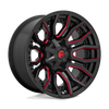 Fuel Wheels D71220001847 - D712 Rage 20X10 Gloss Black Red Tinted Clear