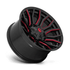 Fuel Wheels D71220001847 - D712 Rage 20X10 Gloss Black Red Tinted Clear