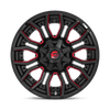 Fuel Wheels D71220001847 - D712 Rage 20X10 Gloss Black Red Tinted Clear