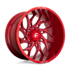 Fuel Wheels D74222208247 - Aluminum Wheels 22X12 Runner D742 8 On 165.1 Candy Red Milled 125.2 Bore -44 Offset Fuel Off Road Wheels