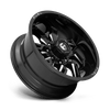 Fuel Wheels D74720008447 - Aluminum Wheels 20X10 Lockdown D747 6 On 139.7 Gloss Black Milled 106.1 Bore -18 Offset 39.9 Lbs Fuel Off Road Wheels