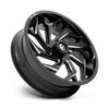 Fuel Wheels D7532070A544 - D753 Reaction 20X7 Gloss Black Milled