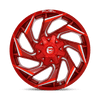 Fuel Wheels D75420901757 - Aluminum Wheels 20X9 Reaction D754 8 On 170 Candy Red Milled 125.1 Bore 20 Offset Fuel Off Road Wheels
