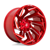 Fuel Wheels D75422201747 - Aluminum Wheels 22X12 Reaction D754 8 On 170 Candy Red Milled 125.1 Bore -44 Offset Fuel Off Road Wheels