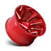 Fuel Wheels D75422201747 - Aluminum Wheels 22X12 Reaction D754 8 On 170 Candy Red Milled 125.1 Bore -44 Offset Fuel Off Road Wheels