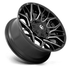 Fuel Wheels D76920007047 - Aluminum Wheels 20X10 Twitch D769 5 On 139.7/5 On 150 Gloss Black Milled 110.2 Bore -18 Offset Fuel Off Road Wheels