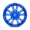 Fuel Wheels D77022001747 - Aluminum Wheels 22X10 Twitch D770 8 On 170 Anodized Blue MIlled 125.1 Bore -18 Offset Fuel Off Road Wheels