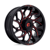 Fuel Wheels D7791870A544 - D779 Runner Utv 18X7 Gloss Black Milled Candy Red