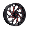 Fuel Wheels D7792470A544 - D779 Runner Utv 24X7 Gloss Black Milled Candy Red