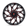 Fuel Wheels D7792470A544 - D779 Runner Utv 24X7 Gloss Black Milled Candy Red