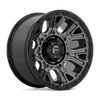 Fuel Wheels D82520008247 - Aluminum Wheels 20X10 Traction D825 8 On 165.1 Gunmetal Gray/Black Ring 125.1 Bore -18 Offset Fuel Off Road Wheels