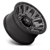 Fuel Wheels D82520008247 - Aluminum Wheels 20X10 Traction D825 8 On 165.1 Gunmetal Gray/Black Ring 125.1 Bore -18 Offset Fuel Off Road Wheels